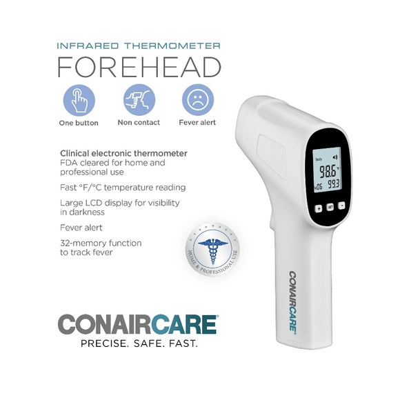 NIB CONAIRCARE INFRARED THERMOMETER- FOREHEAD - Picture 2 of 15